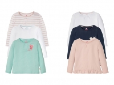 LUPILU® Kleinkinder Langarmshirt Mädchen, 3 Stück 7.99 €