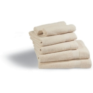 Netto  Dekor Handtuch Set, 6-teilig, verschiedene Farbvarianten - creme