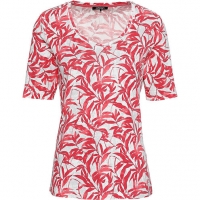 Karstadt  Olsen T-Shirt, U-Ausschnitt, Floral, für Damen