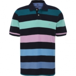 Fynch-Hatton Poloshirt, 1/2 Arm, Baumwolle, Blockstreifen, für Herren