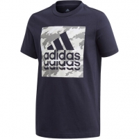 Karstadt  adidas T-Shirt, Grafik-Print, Baumwolle, für Jungen