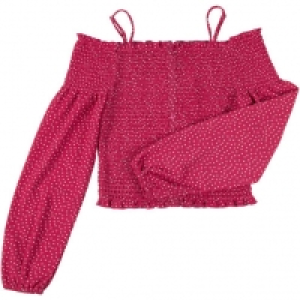 MANGUUN Carmenbluse, Träger, Punkte, für Mädchen