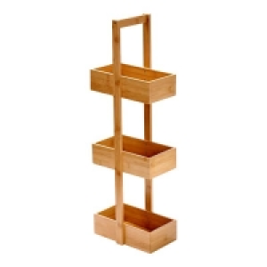 Bambus Etagenregal mit vertieften Fächern, ca. 28x18x85cm 15.99 €