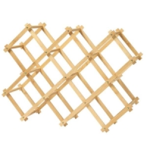 Bambus-Flaschenregal für 10 Flaschen, ca. 55x16x35cm 7.99 €
