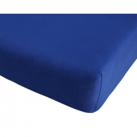 Dänisches Bettenlager  Jersey-Spannbettlaken (180x190-200, blau)