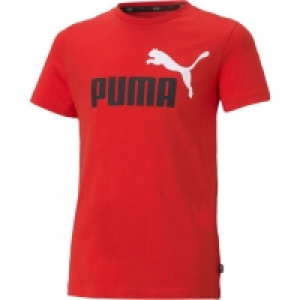 Puma T-Shirt, Rundhals, großer Markenprint, für Jungen