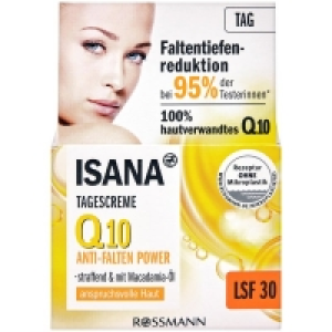 Rossmann Isana Q10 Anti-Falten Tagescreme LSF 30