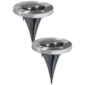 Ideenwelt Solar-Gartenleuchten 2er-Set