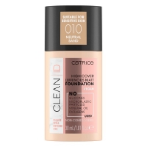 Rossmann Catrice Clean ID High Cover Luminous Matt Foundation 010