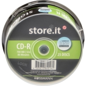 Rossmann Store.it STORE.IT CD-R Rohlinge 700MB 25ER Cake Box