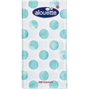 alouette Bistro-Serviette Punkte-Motiv blau