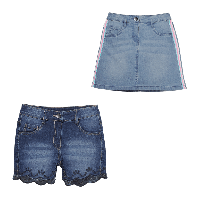 Aldi Nord Pocopiano POCOPIANO Jeans-Shorts / -Rock