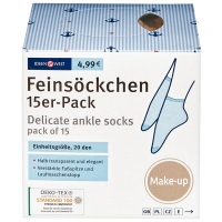 Rossmann Ideenwelt Feinsöckchen 15er-Pack Make-up