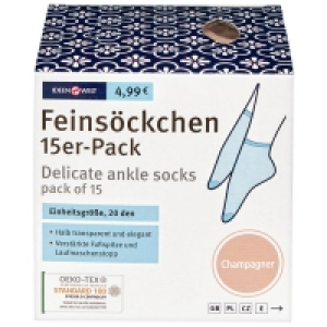 Rossmann Ideenwelt Feinsöckchen 15er-Pack champagner