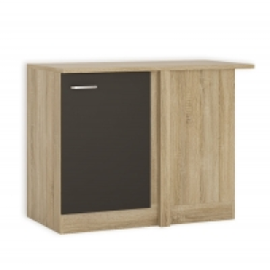 Eckunterschrank - anthrazit-Sonoma Eiche - 110 cm breit