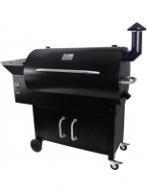 Pelletsmoker »Indiana«, Grillrost BxT: 86 x 49 cm, emaillierter Stahl,