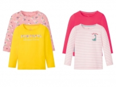 Lidl Lupilu® LUPILU® Kleinkinder Langarmshirt Mädchen, 2 Stück