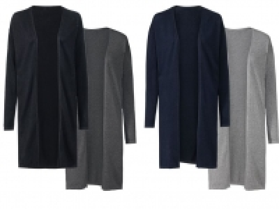 ESMARA® Long Cardigan Damen, 2 Stück, weicher Feinstrick, aus reiner B 12.99 €
