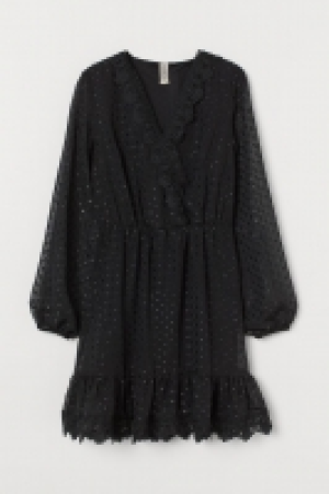 Plumetis-Kleid mit Spitze 22.99 €