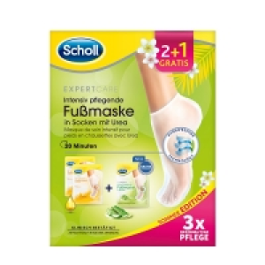 Rossmann Scholl Intensiv pflegende Fußmaske Promopack 2+1 Sommer Edition 2021