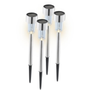 Ideenwelt Solar-Gartenleuchten 4er-Set