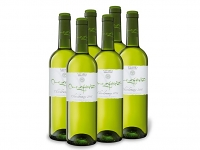 Lidl  6 x 0,75-l-Flasche Weinpaket Mezquirz Chardonnay trocken, Weißwein