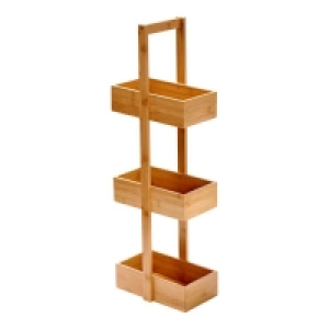 Bambus Etagenregal mit vertieften Fächern, ca. 28x18x85cm 12.79 €