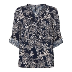 Damen-Bluse mit Krempel-Ärmeln 7.99 €