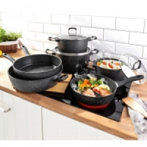 Aluguss-Topf mit Glasdeckel oder Hochrand-Pfanne Homer 19.99 €