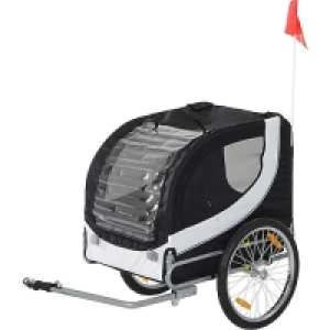 PawHut Fahrradanhänger für Hunde weiß, schwarz 78 x 73 x 94 cm (LxBxH) 99.99 €