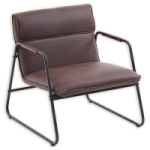 Armlehnenstuhl - Vintage braun - Kunstleder 94.00 €