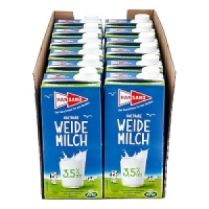 Hansano haltbare Weidemilch 3,5% 1 Liter, 12er Pack 14.28 €