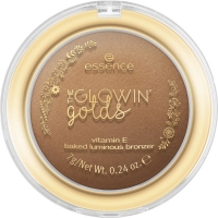 Rossmann Essence The glowin golds vitamin E baked luminous bronzer 02 Good As Gold