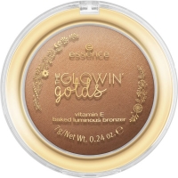 Rossmann Essence The glowin golds vitamin E baked luminous bronzer 01 Live Life Golden
