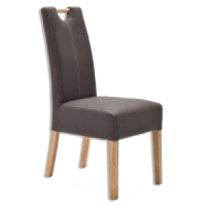 Stuhl - Eiche massiv - braun - Kunstleder 69.00 €
