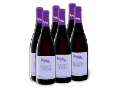 6 x 0,75-l-Flasche Weinpaket Purple Heron Südafrika Malbec trocken, Ro