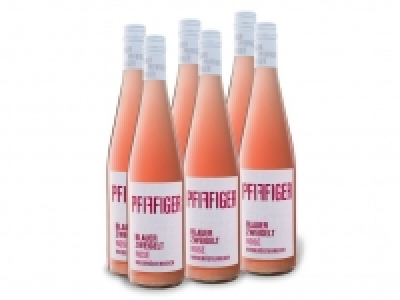 Lidl  6 x 0,75-l-Flasche Weinpaket Pfiffiger Blauer Zweigelt Rosé trocken, R