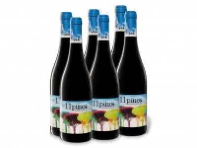 6 x 0,75-l-Flasche Weinpaket 11 pinos Bobal Old Vines DO trocken, Rotw