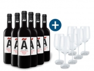6 x 0,75-l-Flasche Weinpaket Abadia Mercier Tempranillo / Merlot / Syr