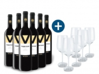 6 x 0,75-l-Flasche Weinpaket Veritas Palmela DOC trocken, Rotwein mit