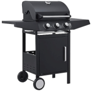 Juskys BBQ Gas-Grill Louisiana, 3 Brenner Grillrost, Deckel mit Thermo 139.99 €