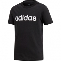 Karstadt  adidas T-Shirt Essentials Linear Logo, Baumwolle, Logo-Print, für Ju