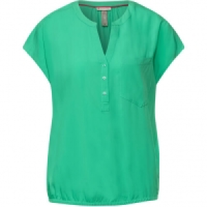 Street One Blusenshirt, Kurzarm, Brusttasche, für Damen