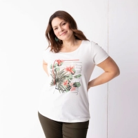 NKD  Damen-T-Shirt mit Front-Aufdruck, große Größen
