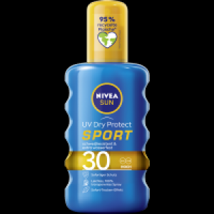 Rossmann Nivea Sun UV Dry Protect Sport Sonnenspray LSF 30