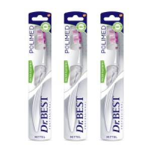 3er-Set Polimed Zahnbürste, Mittel 7.99 €