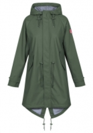 Karstadt  derbe Regenmantel, uni, Kapuze, wasserabweisend, winddicht, für Damen
