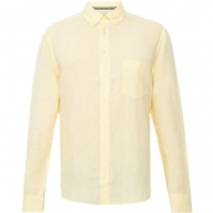 Karstadt  MANGUUN Leinenhemd, Button-Down-Kragen, uni, Modern Fit, für Herren