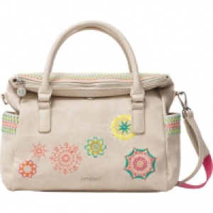 Karstadt  Desigual Henkeltasche, Kunstleder, Stickerei, für Damen