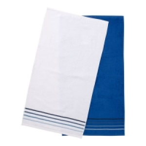 Handtuch mit Streifen-Bordüre, 2er-Pack, ca. 50x90cm 3.19 €